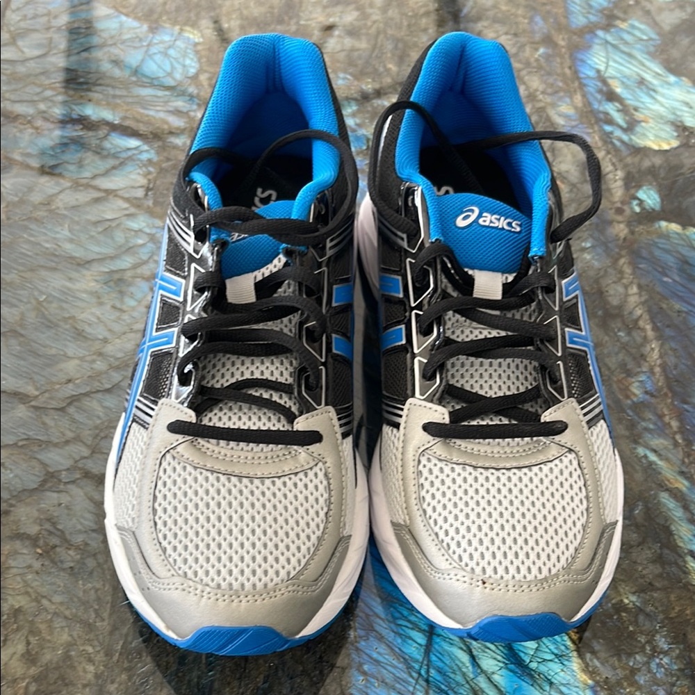 ASICS Blue and Gray Running Shoes